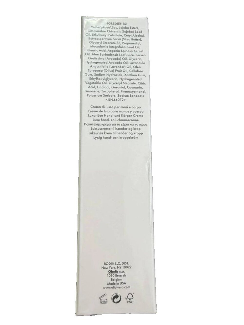 Rodin Lavender Absolute Crema Hand & Body Cream 3.4oz Luxury Moisturizer New - Picture 4 of 5